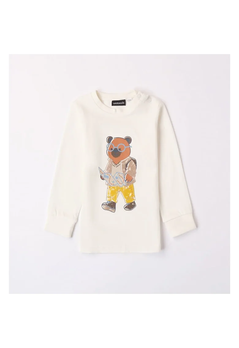 Bluza cu imprimeu pentru baieti,  0.7149, Alb/Galben