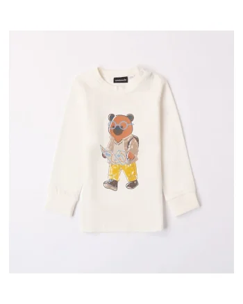 Bluza cu imprimeu pentru baieti,  0.7149, Alb/Galben