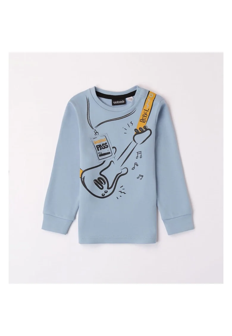 Bluza cu imprimeu pentru baieti,  0.7040, Albastru deschis