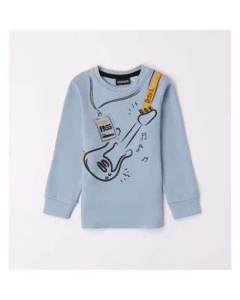 Bluza cu imprimeu pentru baieti,  0.7040, Albastru deschis