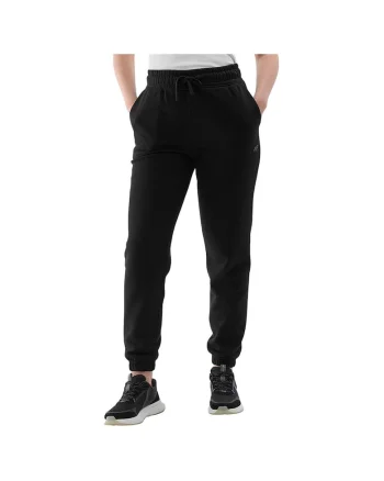 Pantaloni sport dama WMM00TTROF1137, 4F, Bumbac/Poliester, Negru,