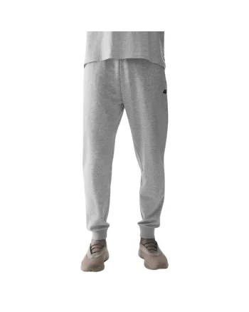 Pantaloni sport barbati  gri din bumbac, Gri