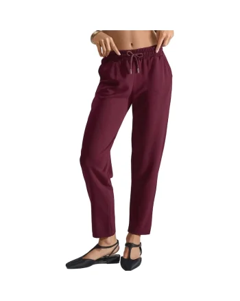 Pantaloni sport dama  viscoza/poliester/elastan, visiniu