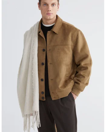 Jacheta regular fit cu nasturi, Verde masliniu