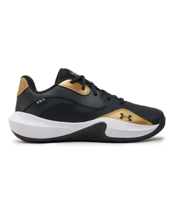 Pantofi baschet barbati,  01694, Piele naturala, Negru