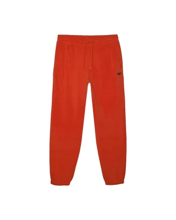 Pantaloni sport  rosii, bumbac/poliester, fara captuseala, pentru barbati