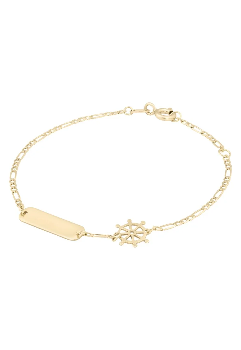 Bratara Pentru Copii Timona si Placuta din Aur 18 Kt,  1.42 g