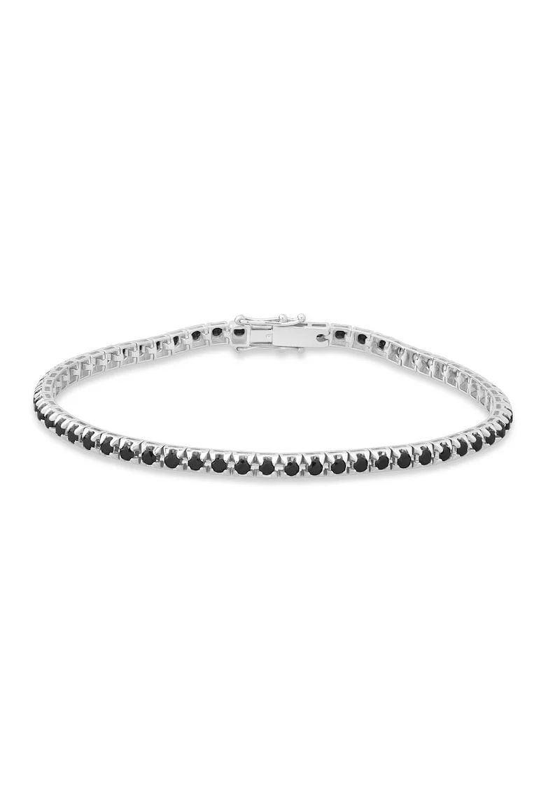 Bratara Tennis Aur Alb de 18K Diamante Naturale de Carate Sanddwqfra Ferretti, Negru