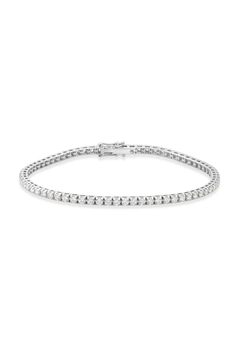 Bratara Tennis Aur Alb de 18K Diamante Naturale de Carate Sanddwqfra Ferretti, Galben/F