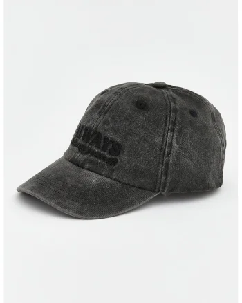 Sapca de denim cu aspect decolorat, Gri antracit