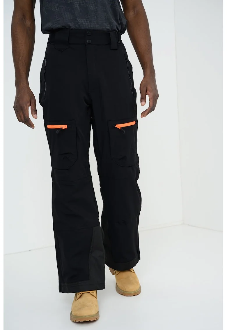 Pantaloni cu talie inalta pentru snowboarding, Negru