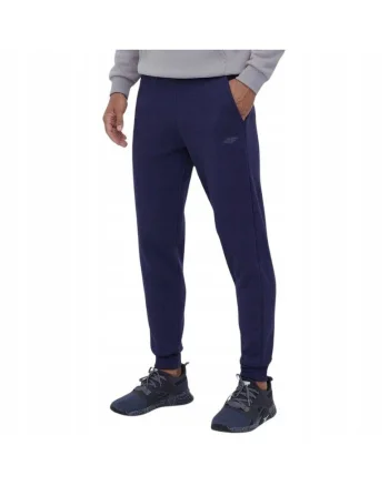 Pantaloni de trening din bumbac pentru barbati  Bleumarin