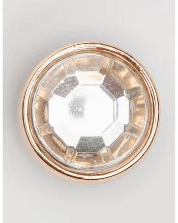 Talisman cu aspect cu strasuri Jibbitz™, Auriu/Transparent