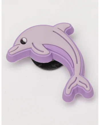 Talisman in forma de delfin, pentru saboti, Lila