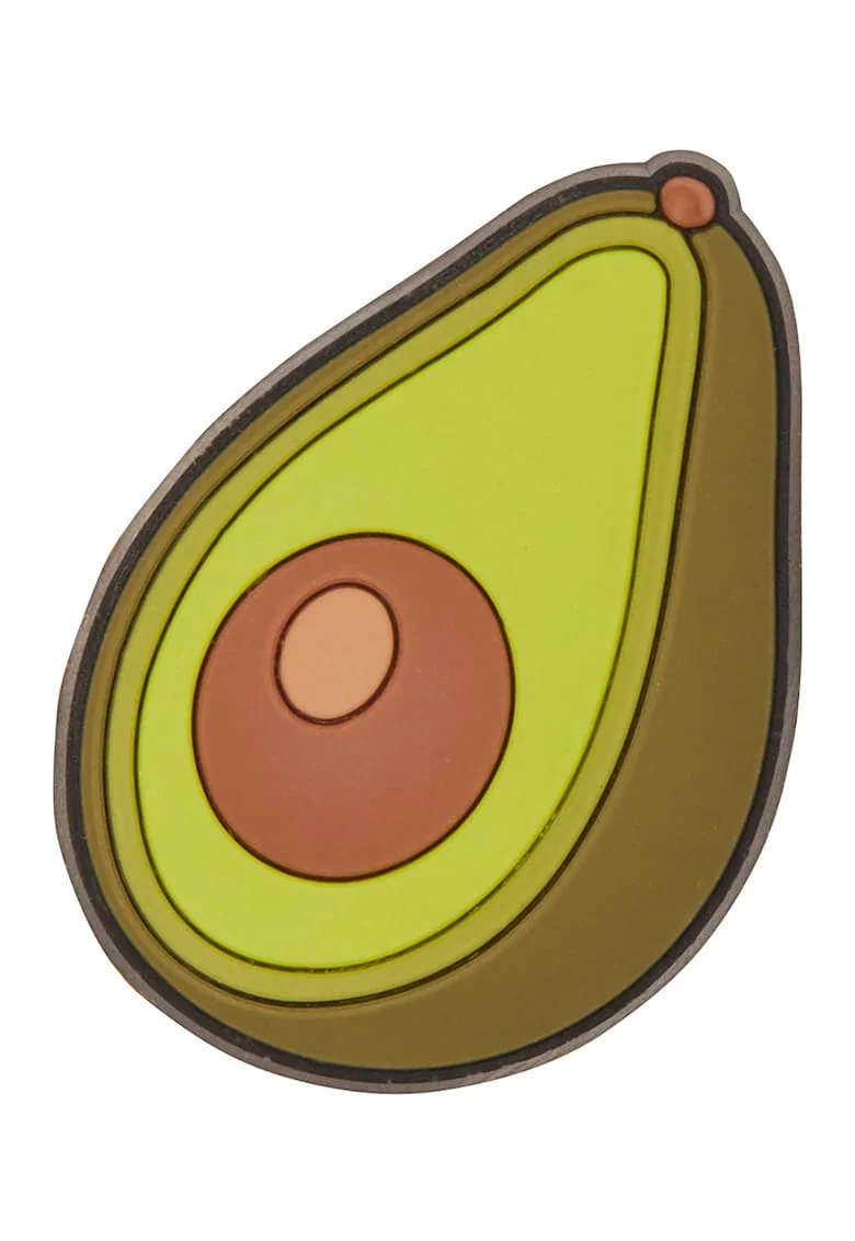 Talisman avocado, pentru saboti Jibbitz, Verde/Maro