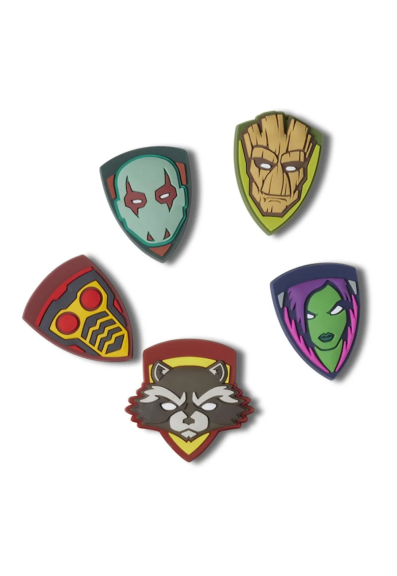 Set de talismane Guardians of the Galaxy Jibbitz™ - 5 piese, Multicolor