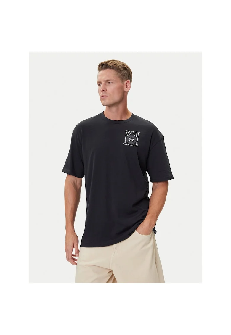 Tricou sport barbatesc  negru, bumbac