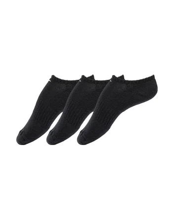 Set de sosete pana la glezna unisex, pentru antrenament Everyday Cushioned - 3 perechi, Negru stins