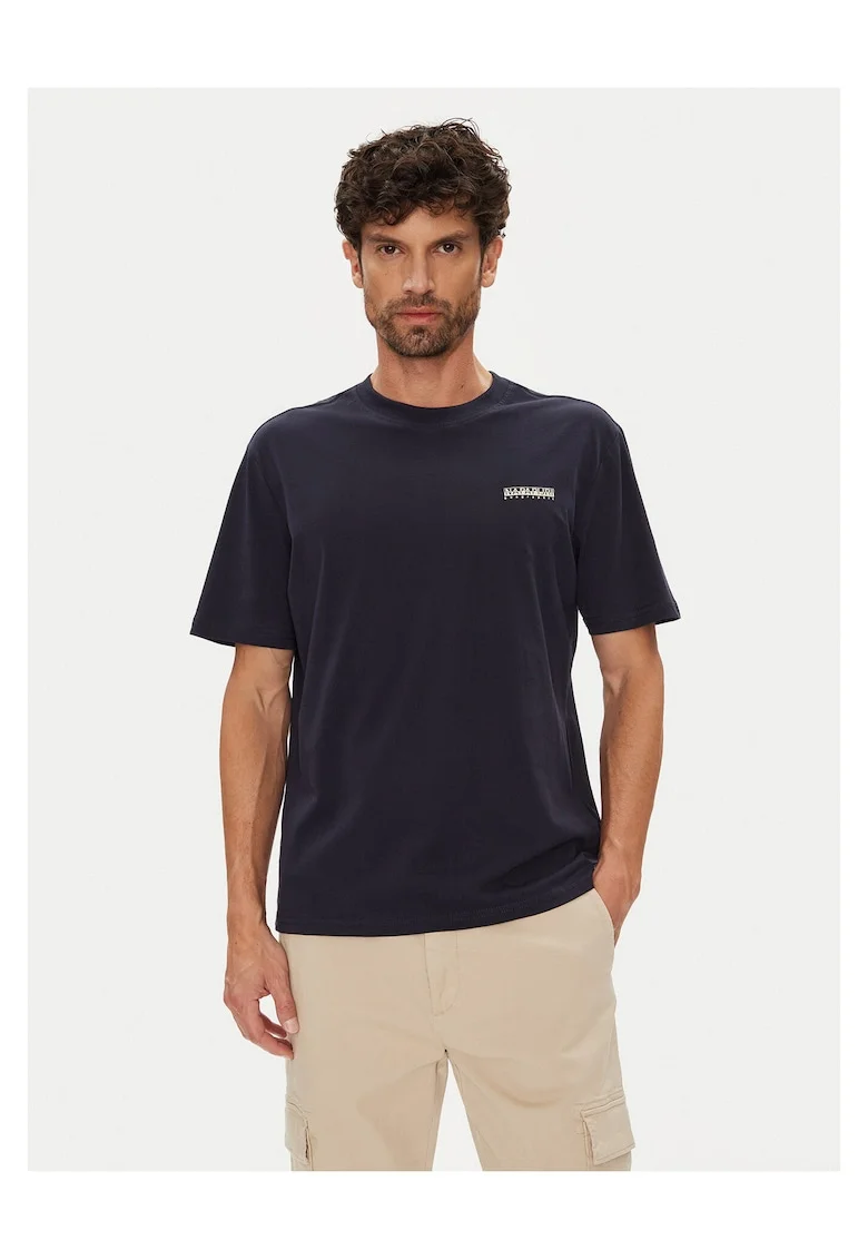 Tricou barbati  bleumarin, bumbacwqfq, Bleumarin