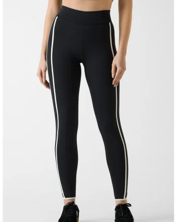 Colanti cu talie inalta, pentru fitness, Negru