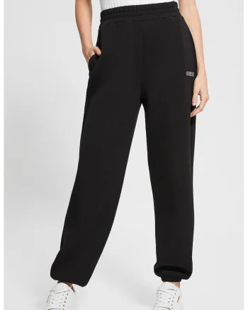 Pantaloni cu croiala lejera, pentru fitness, Negru
