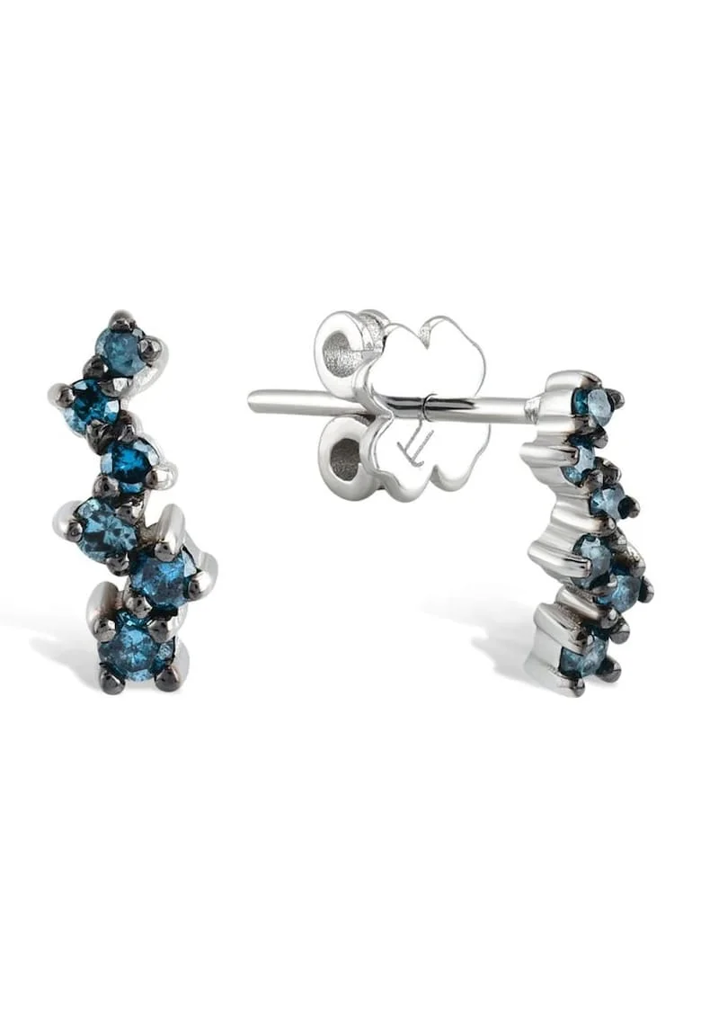 Cercei Ancona Aur Alb,  14K