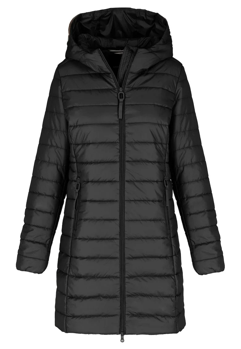 Jacheta usoara matlasata cu dunga, de tranzitie,  J-Salama, neagra, Negru