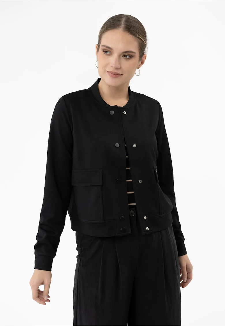 Jacheta bomber usoara cu maneci lungi,  J-Kalia, neagra, Negru