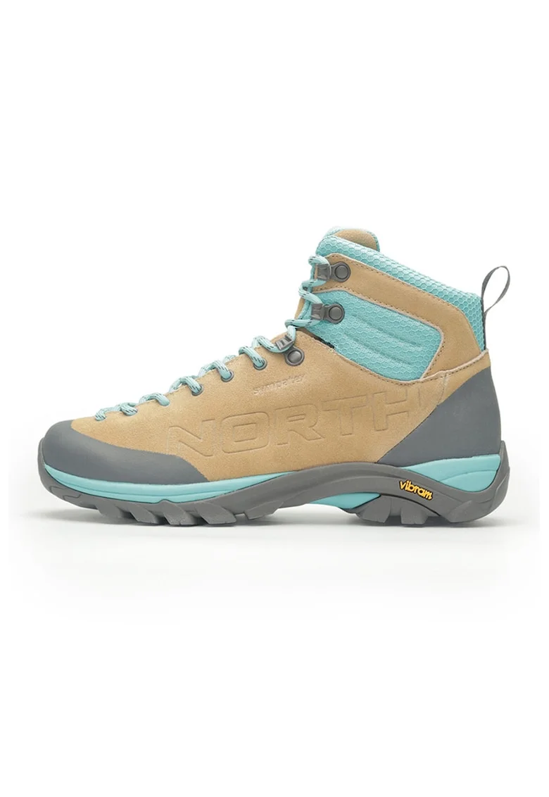 Ghete drumetie Vibram® XS Trek Evo dama Pangma1, Maro camel/Albastru