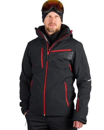 Geaca schi softshell 3L 10K/5K barbati Bartalan, Rosu/Negru