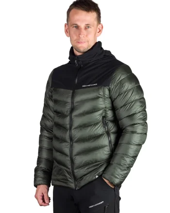Jacheta outdoor barbati Bertram, Negru/Verde inchis