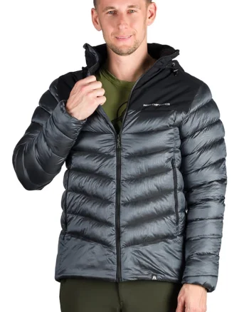 Jacheta outdoor barbati Bertram, Negru/Argintiu