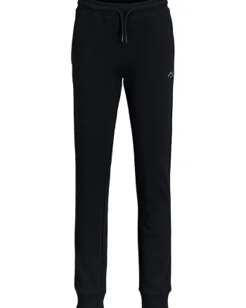 Pantaloni de trening din amestec de bumbac cu croiala regular-fit, Negru