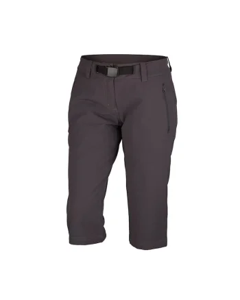 Pantaloni elastici 3/4 regular fit pentru femei Wendy, Gri