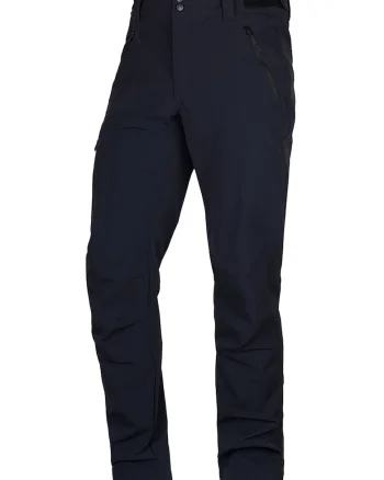 Pantaloni cu buzunare cu fermoar pentru trekking Borys, Negru,