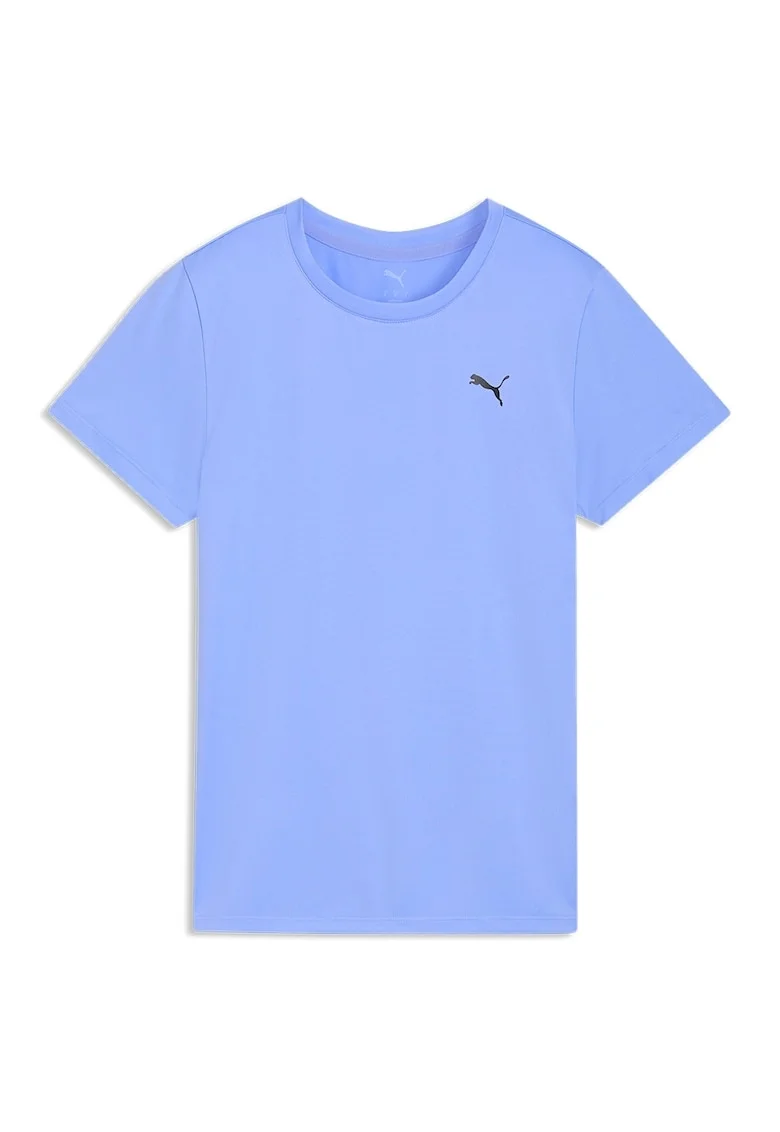 Tricou cu logo pentru fitness, Albastru azur