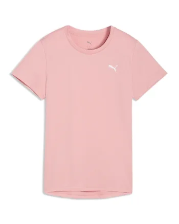 Tricou cu logo pentru fitness, Roz pastel