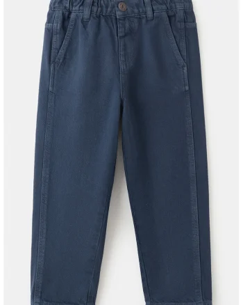 Blugi relaxed fit cu buzunare oblice, Bleumarin