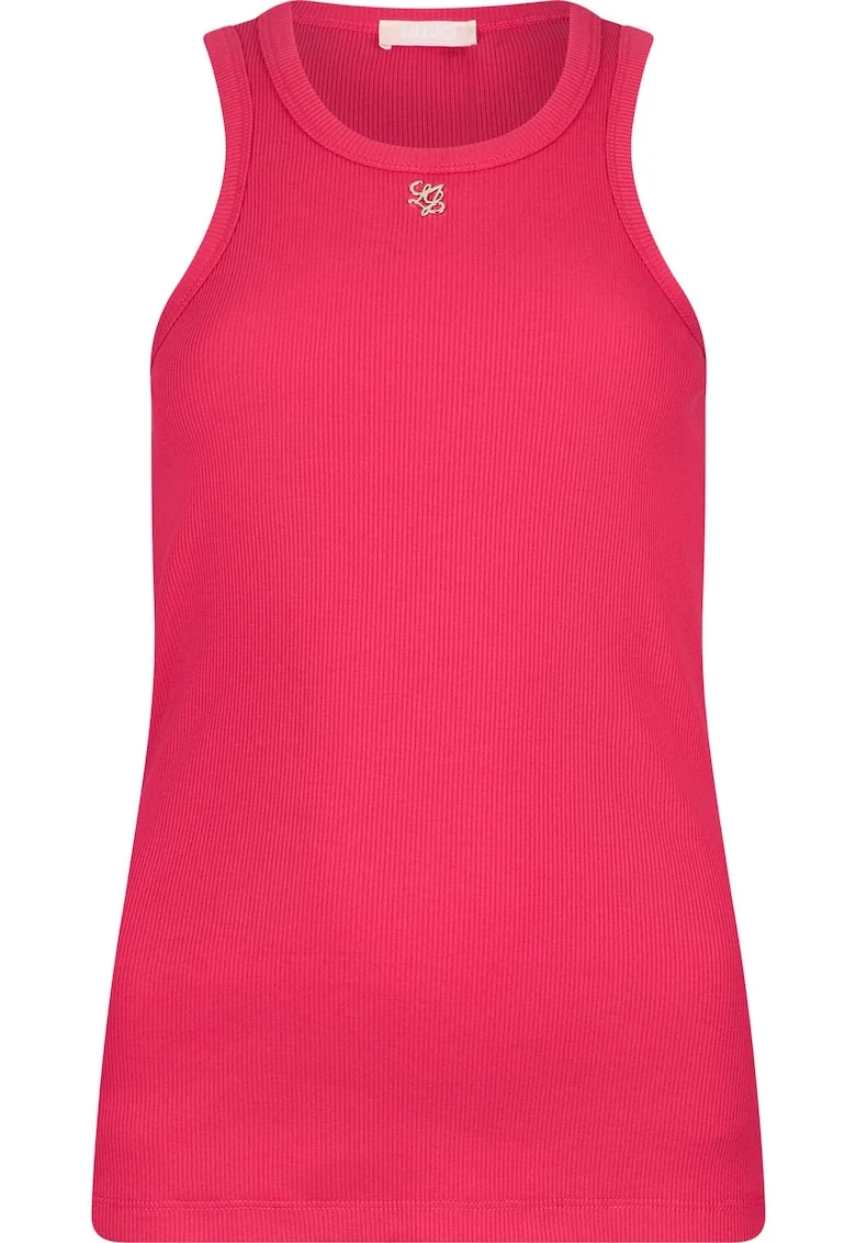 Top slim fit striat, Roz guava