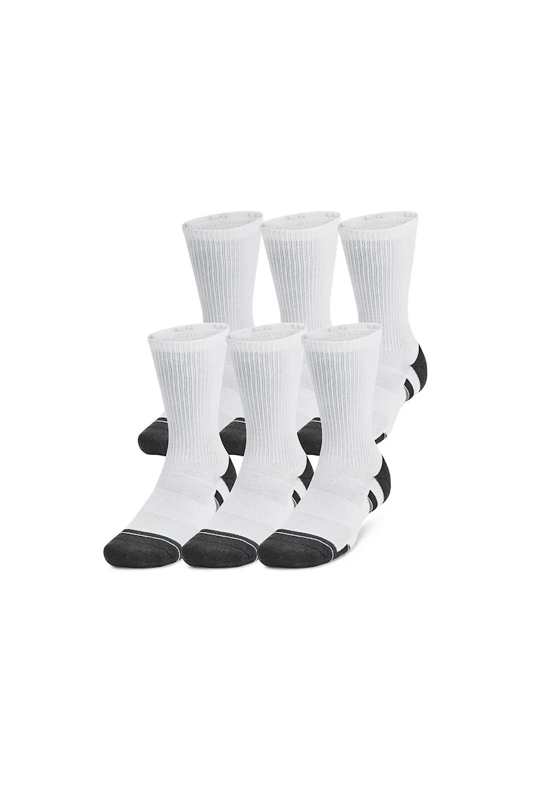 Set 6 Perechi Sosete  Performance Tech High 1386242-101, Barbati, Alb