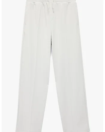 Pantaloni cu snur si pensa, Gri deschis