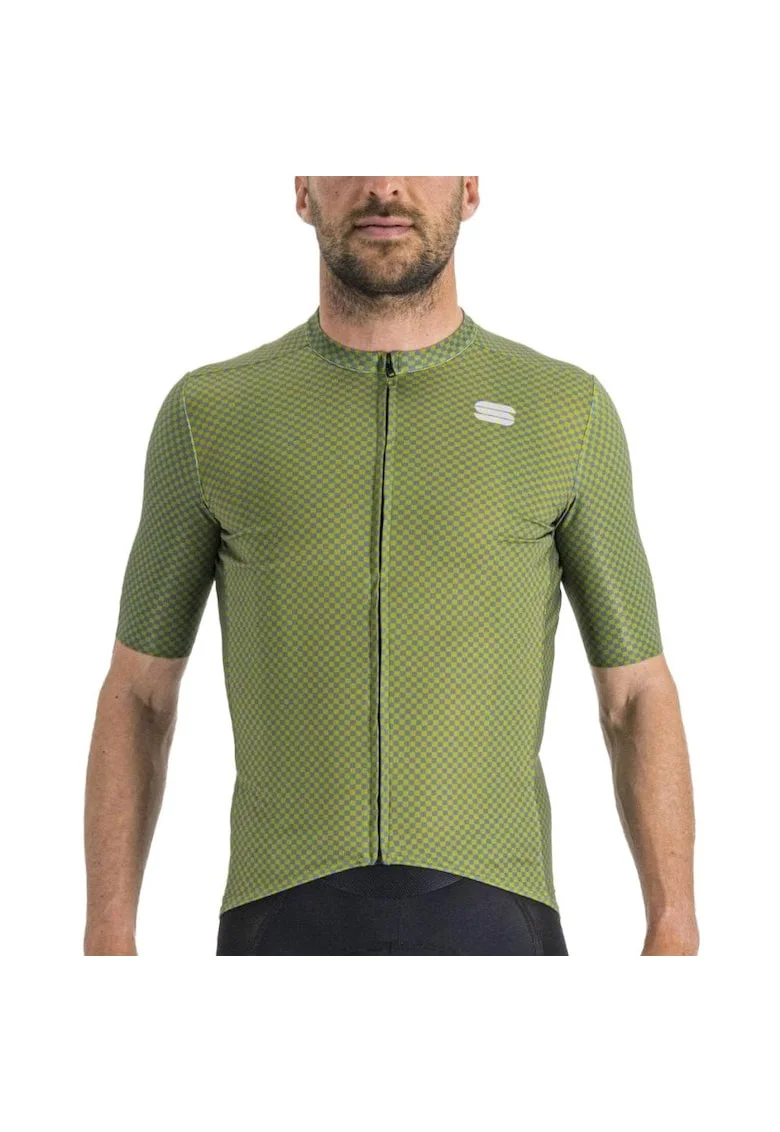 Tricou ciclism barbati  Checkmate, Verde