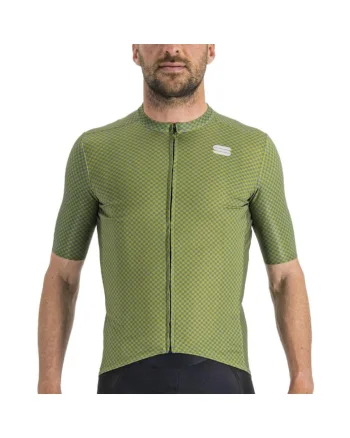 Tricou ciclism barbati  Checkmate, Verde