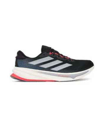 Pantofi textili de alergare cu print logofwqfwq, Negru