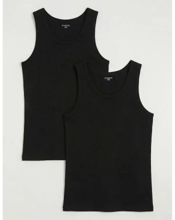 Set de top-uri - 2 piese, Negru