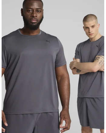 Tricou cu detaliu logo pentru fitness Essentials, Gri