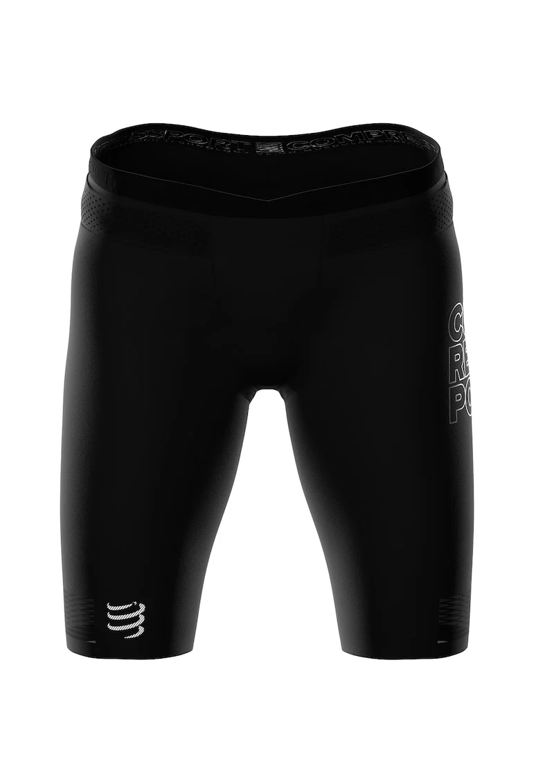 Colanti scurti compresie triatlon dama  Under Control, Negru