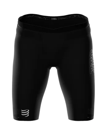 Colanti scurti compresie triatlon dama  Under Control, Negru