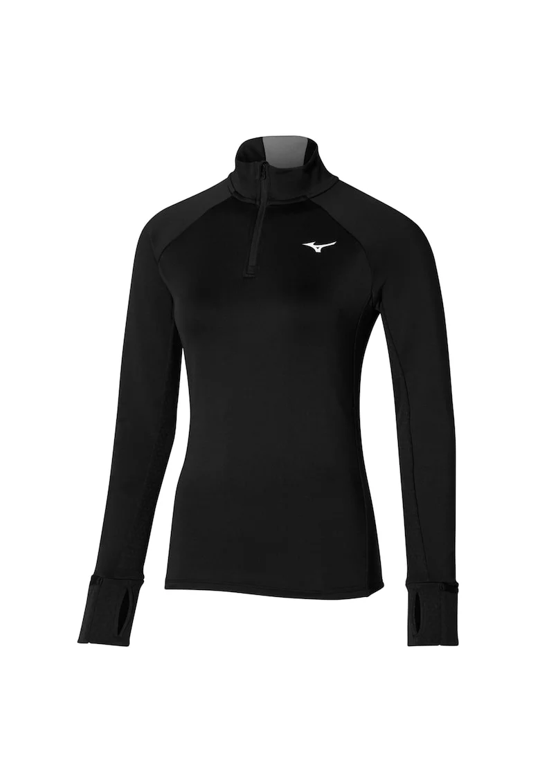 Bluza alergare dama  Warmalite Half Zip FW 2023, Negru