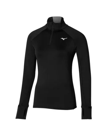 Bluza alergare dama  Warmalite Half Zip FW 2023, Negru